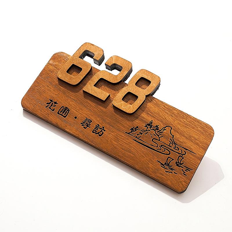 Individuelle chinesische Hängeschild aus Massivholz für Hotels, B&Bs, Teehäuser und Restaurants