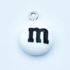 Colorful Candy Toy Ornaments: Resin M&M Chocolate Bean Earrings, Keychains, and DIY Jewelry Pendants.