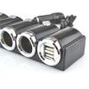 4v1 Dvojitá USB Vícezásuvka Autozapalovač Rozbočovač Zástrčka Adaptér Nabíječka