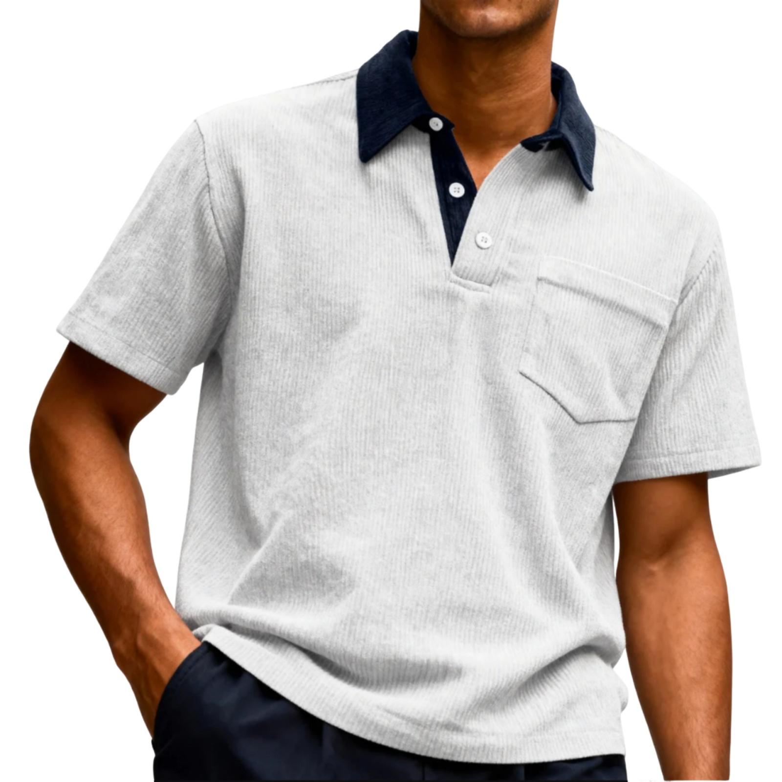 

Men s fashionable casual short-sleeved top XL