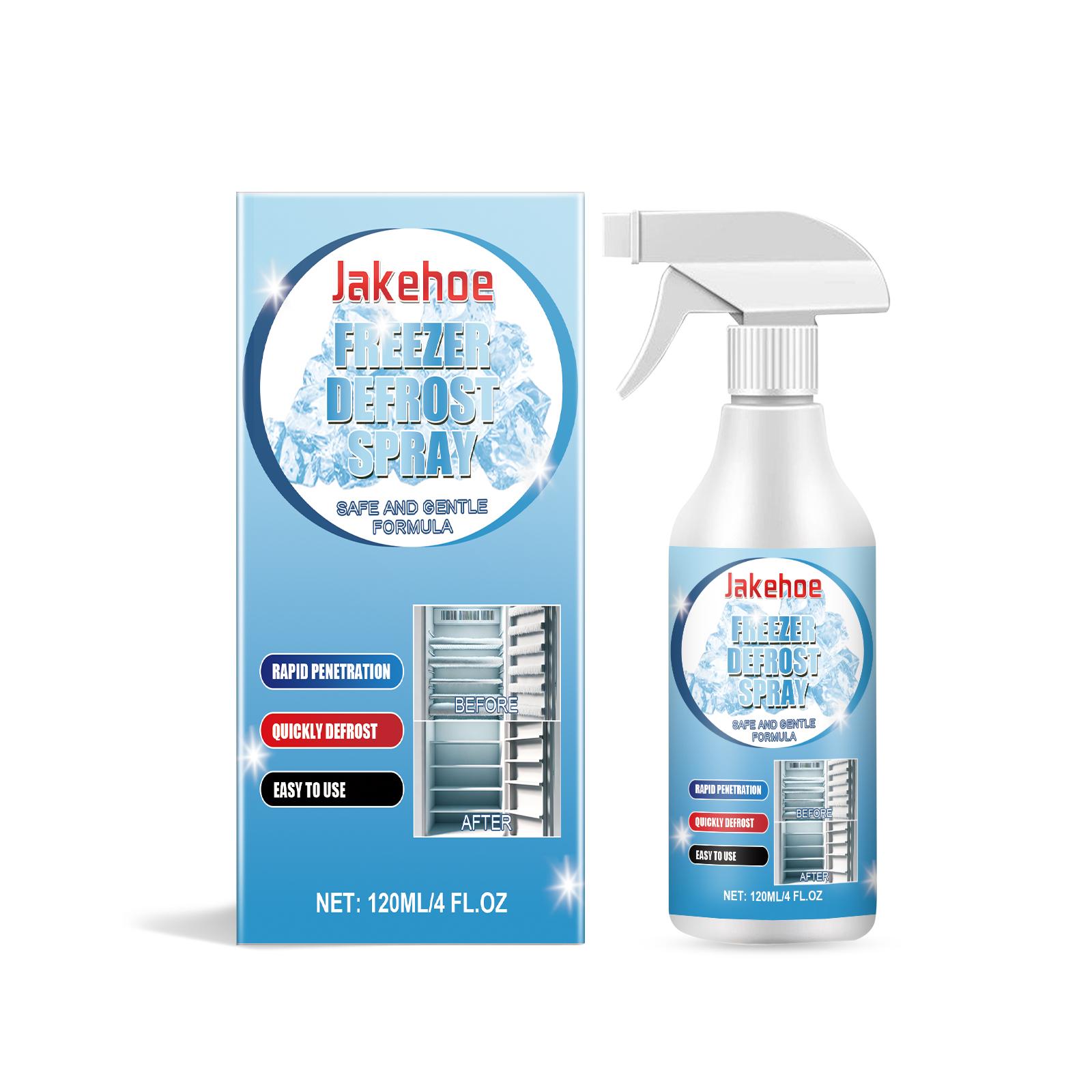 

Jakehoe Defrost Spray Fast Acting Frost Remover for Freezer Ice Maker And Car Windows No Scrubbing Needed Quick Ice Melting120ml 1PC