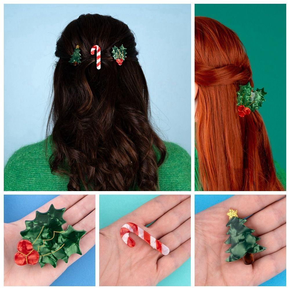 

Заколка для волос «Рождественская елка» с уксусной кислотой French Coucou Coucou Shark Clip Girl