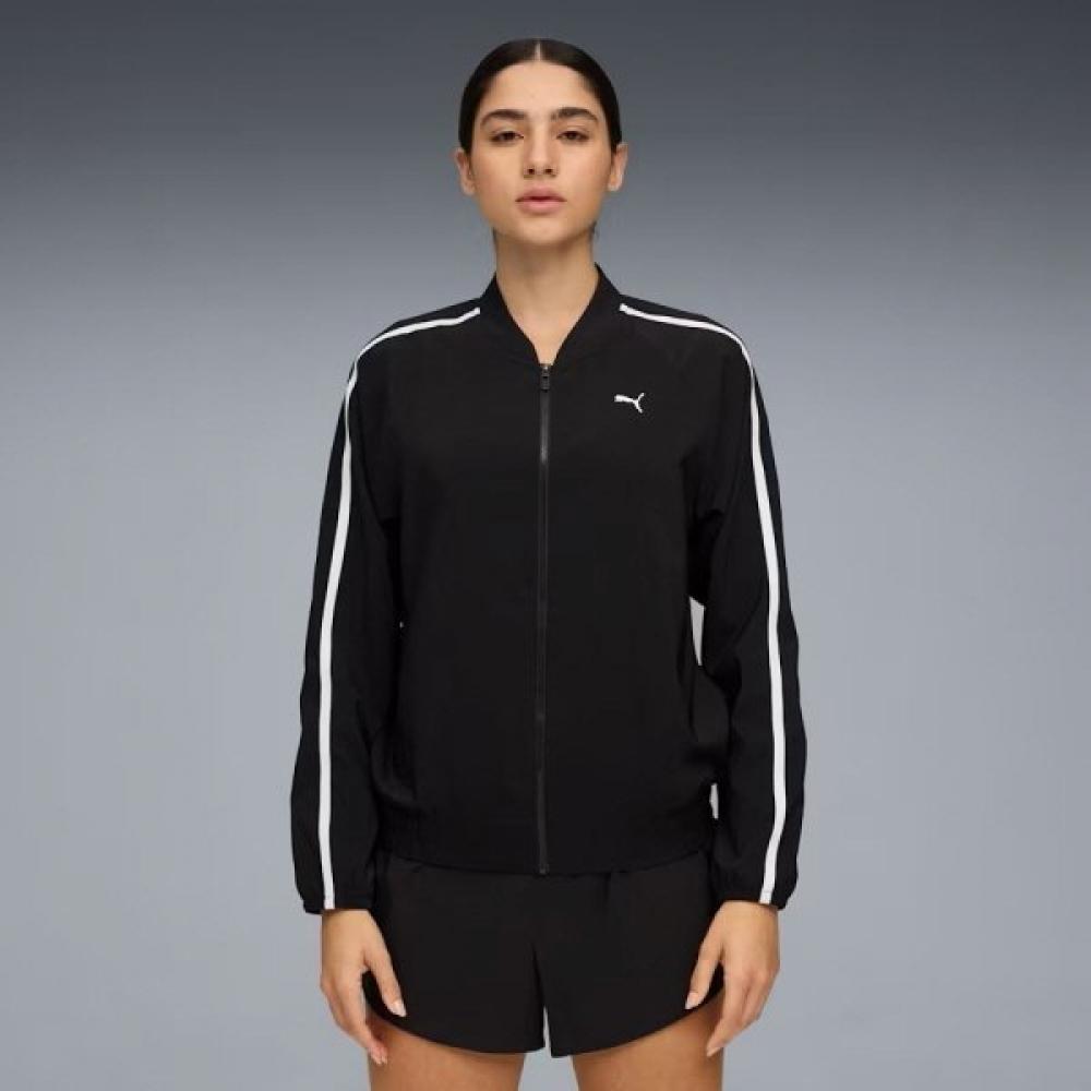 Puma Women S Floral Ribbon Woven Full Zip Jacket W Floral Ribbon Woven Fz