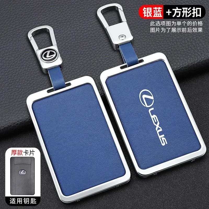 Zinklegierung Leder Auto NFC-Karte Intelligenter Fernschlüsselanhänger Hülle Abdeckung Schlüsselanhänger Halter Für Lexus F Sport ES LM GS IS NX RX LX LS RX300