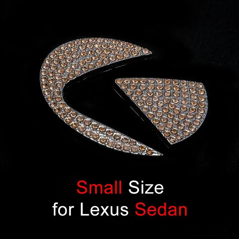 Naklejka Bling Car Kierownica Diament Emblem Naklejka dla Lexus IS400 RX300 RX330 IS220D RX350 IS460 ES NX RX IS CT LX GS RC