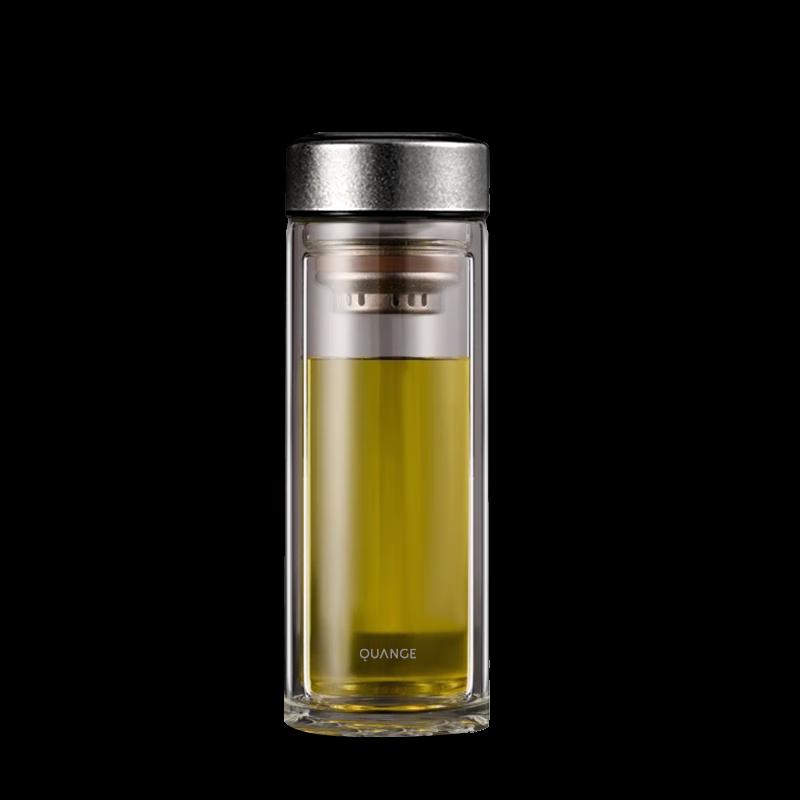 QUANGE BL608 Titanium Glass Tea Infuser Cup