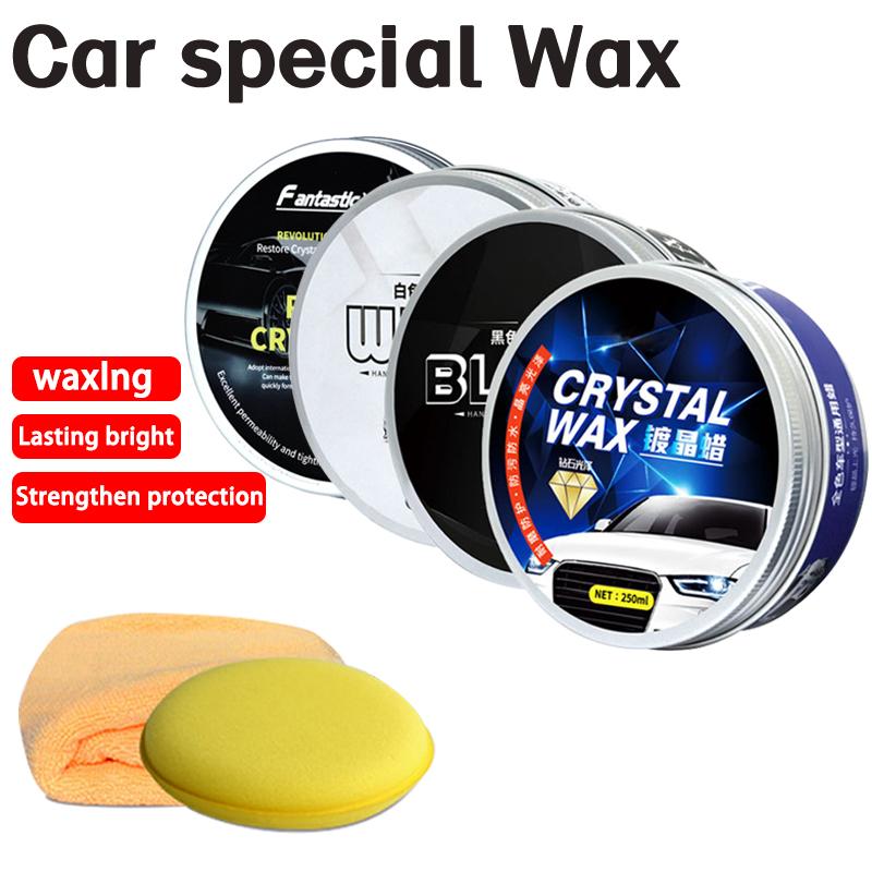 250ml Car Wax Crystal Plating Set Car Polish Hard Glossy Layer Covering Paint Surface Coating Formula Waterproof Film Polish