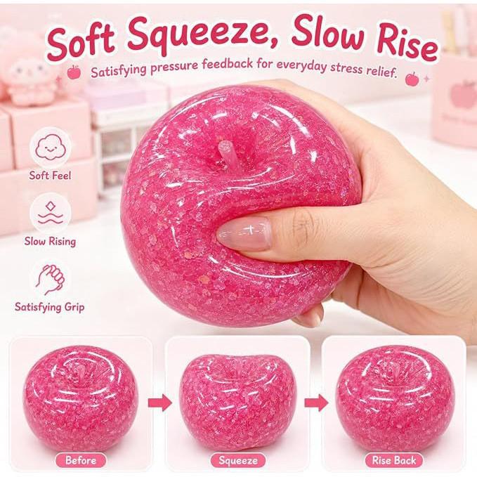 Apple Ice Sand Stress Relief Toy With Slow Squeeze For Sensory And Emotional Development