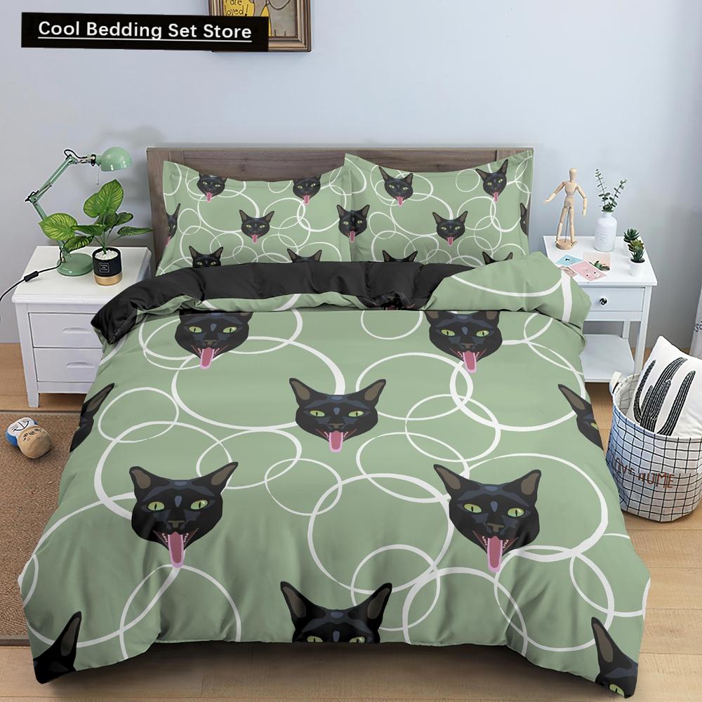 Comforter Cartoon Animals King Queen Lion Giraffe Crocodile Bedding Set For Kids Boys Wildlife 2/3Pcs Polyester