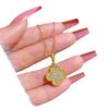 Four Leaf Clover Necklace with Micro Inlaid Zircon, Light Luxury High-end Necklace