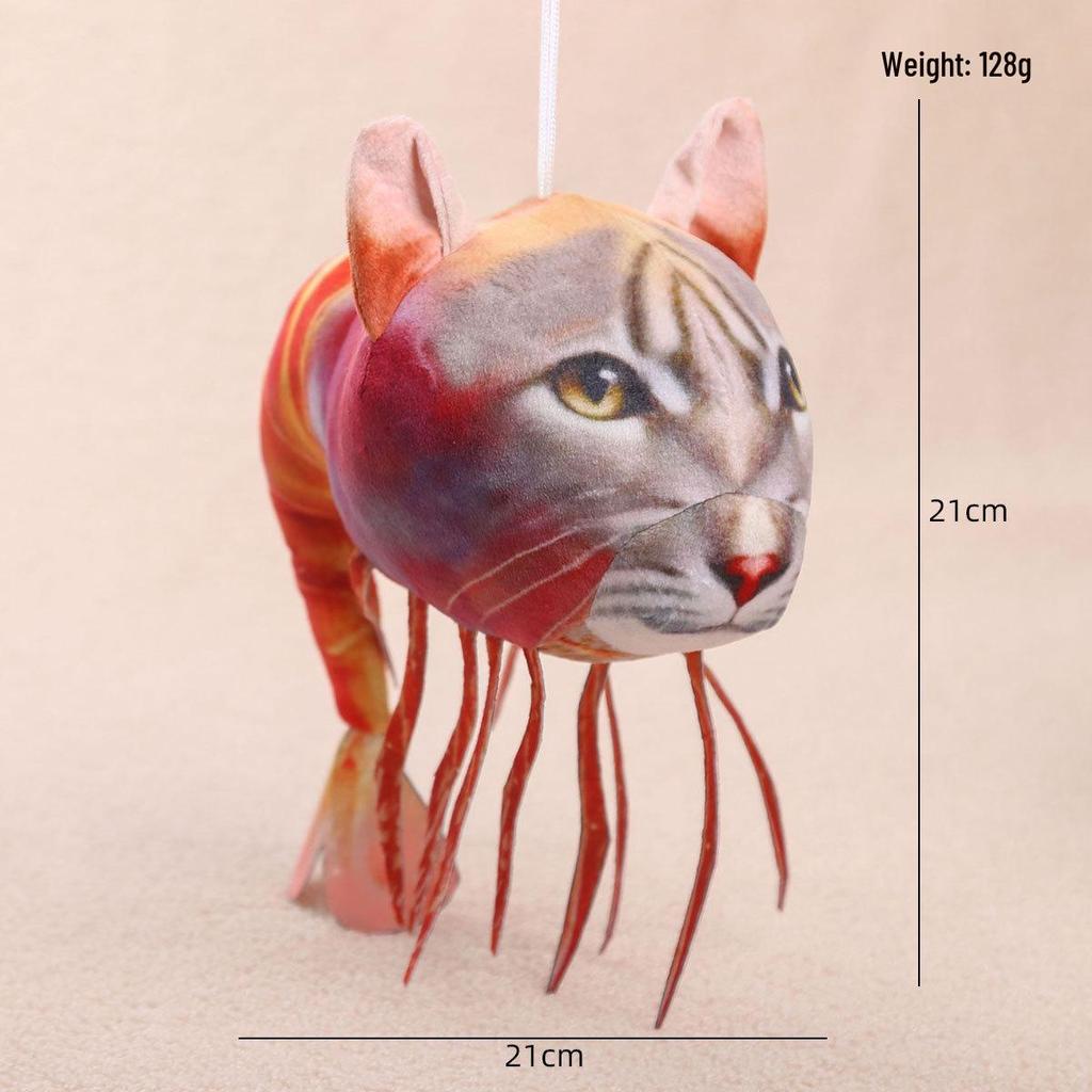 AI Klassiska Berg och Hav Gränsöverskridande Plysch Pinne Figur Nyckelring Hänge