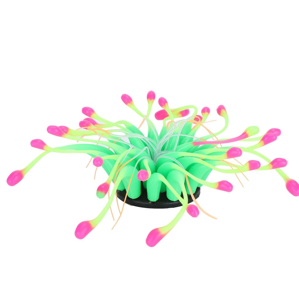 Artificial Coral Silicone Simulation Water Plant Aquarium Fish Tank Decoration OrnamentGreen