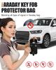 Awapow Signal Blocking Faraday Bag Mobile Phone Anti Theft Shielding Bag RFID Car Key Protection Storage Case Car Accessories