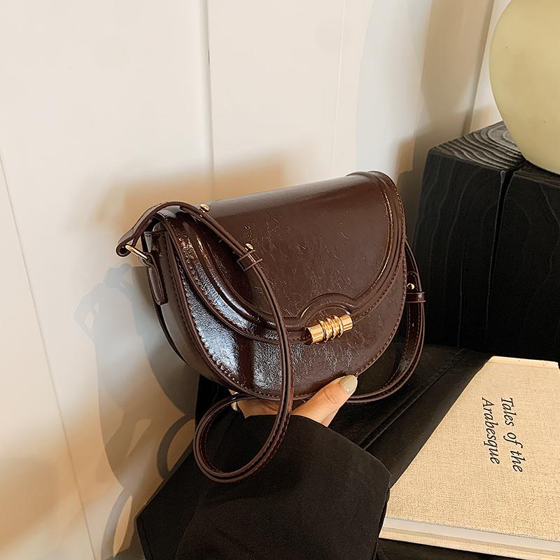 

Классическая бордовая женская сумка через плечо, винтажная однотонная сумка с клапаном, женская повседневная сумка для поездок на работу