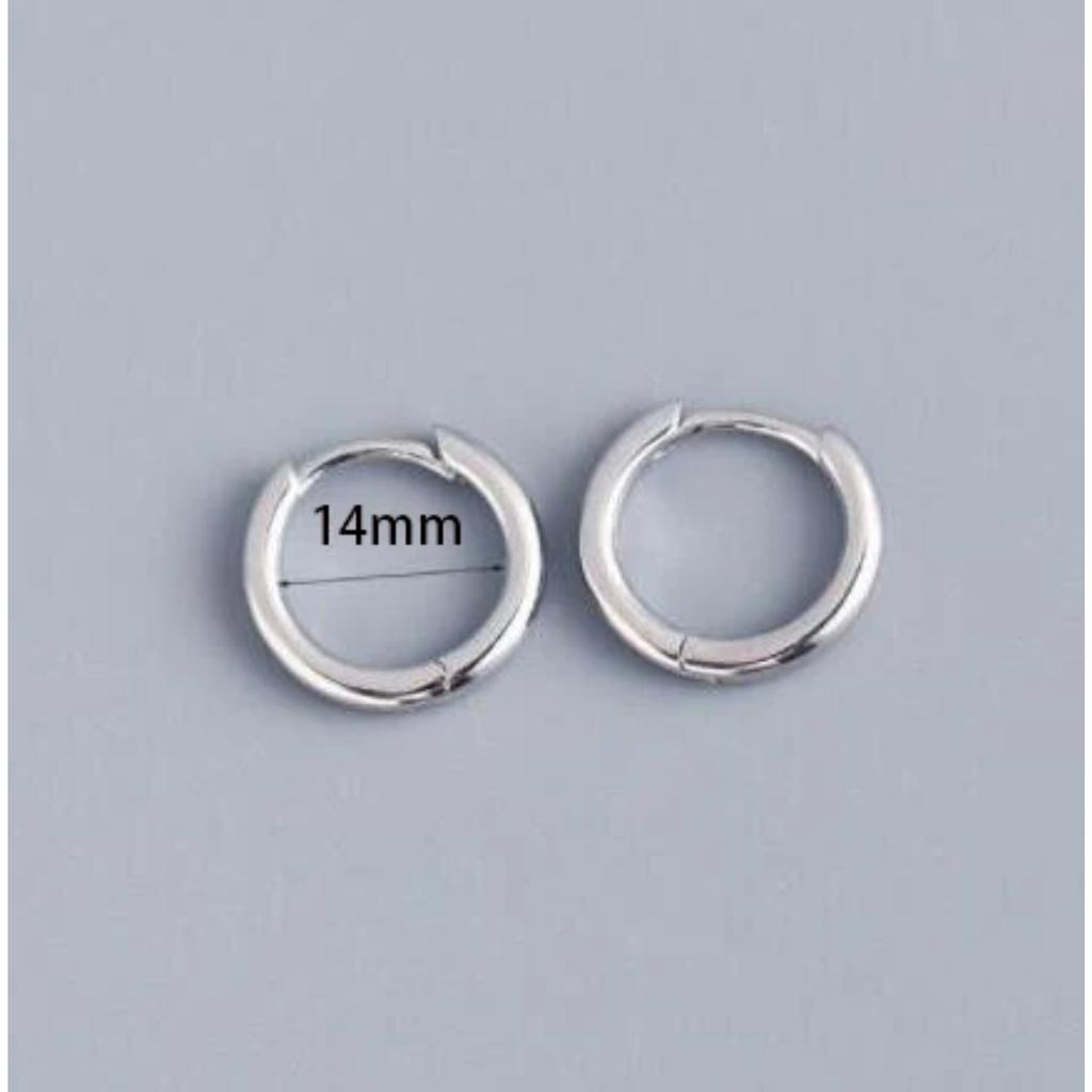 Geometrische Kleine Edelstahl-Creolen für Damen Punk Hip-Hop Ohrringe Trendschmuck