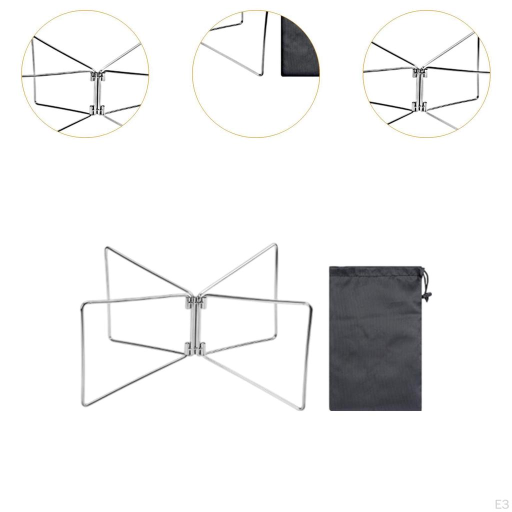 Camping Foldable Cooler Stand Ice Box Holder for Fishing Luggage Rack Steel Material