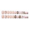 Cute Japanese Cat Eye Short Handmade False Nails Nail Art Stickers