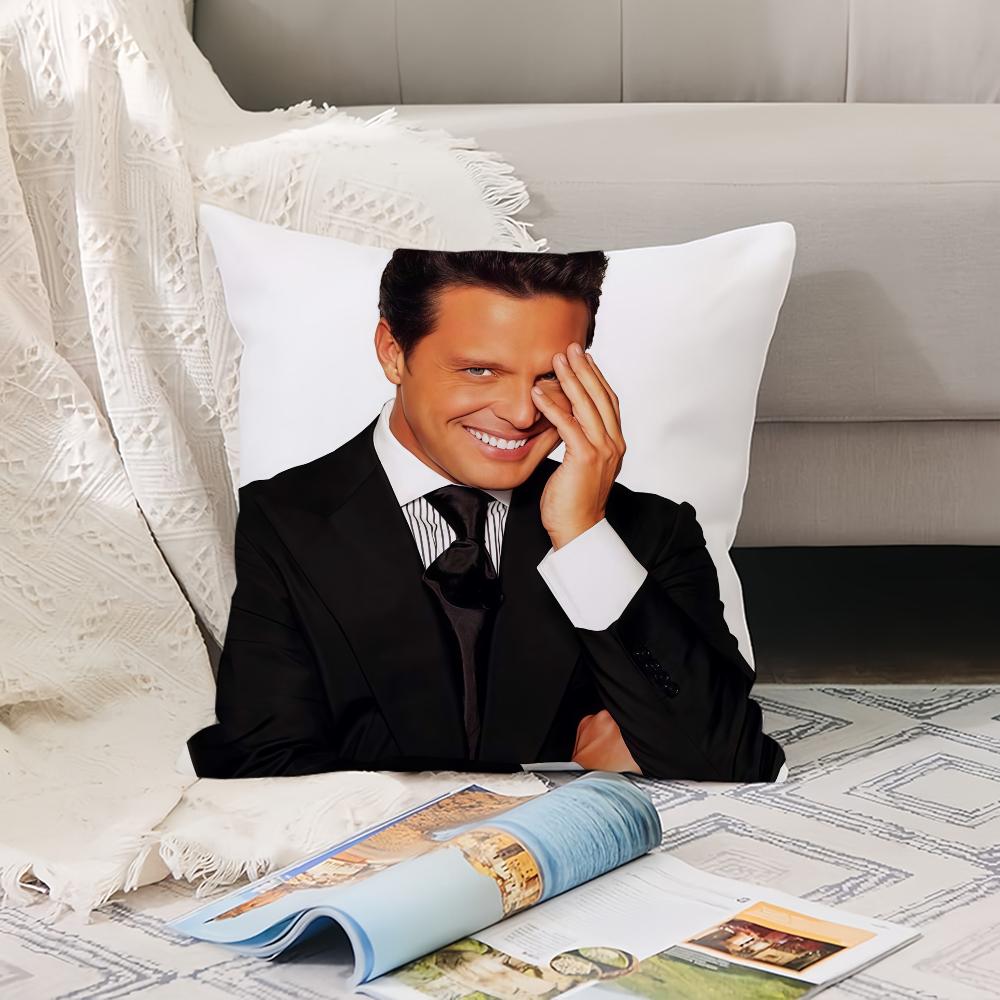 

Mexican singer L-Luis Miguel Pillow Case Office Cushions Suitable For Sofa Car Bedroom Decorative Cushion Cover 12x12Inch