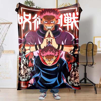 The Jujutsu Kaisen Patterned Blanket Is Perfect for Bedding or Any Other Occasion, Making It A Perfect Gift Choice.