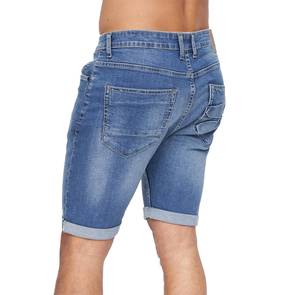Crosshatch Pánské kraťasy Tonwin Denim Embossed