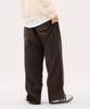 URBANAGE Corduroy Single-Pleat Wide Elastic Pants_Khaki