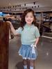 Girls' Academy Style Korean Short-Sleeve Knit Top