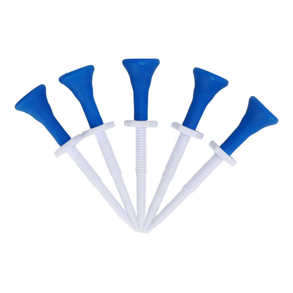5 PCS Golf Tees Adjustable Plastic Golf Tees Pack Reduce Friction Golf Training Supplies