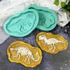 Stereoscopic Dinosaur Fossils Silica Gel Mold Make Scented Figure Candles Wax Table Ornament Soap Pendant Bachelor Party