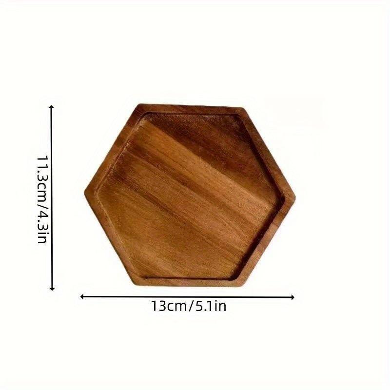 Rectangular Solid Wood Japanese Tea and Snack Tray