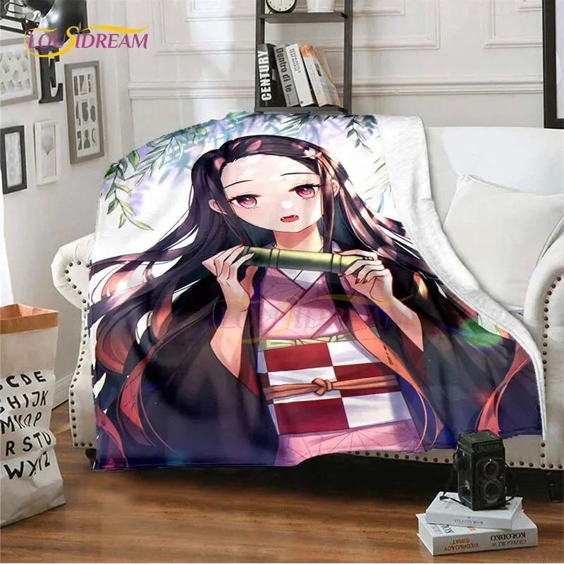 Demon Slayer Anime Blanket Sofa Cover Ultra-Soft Carpet Warm Bed Sheet Bedspread Bedding Room Decor