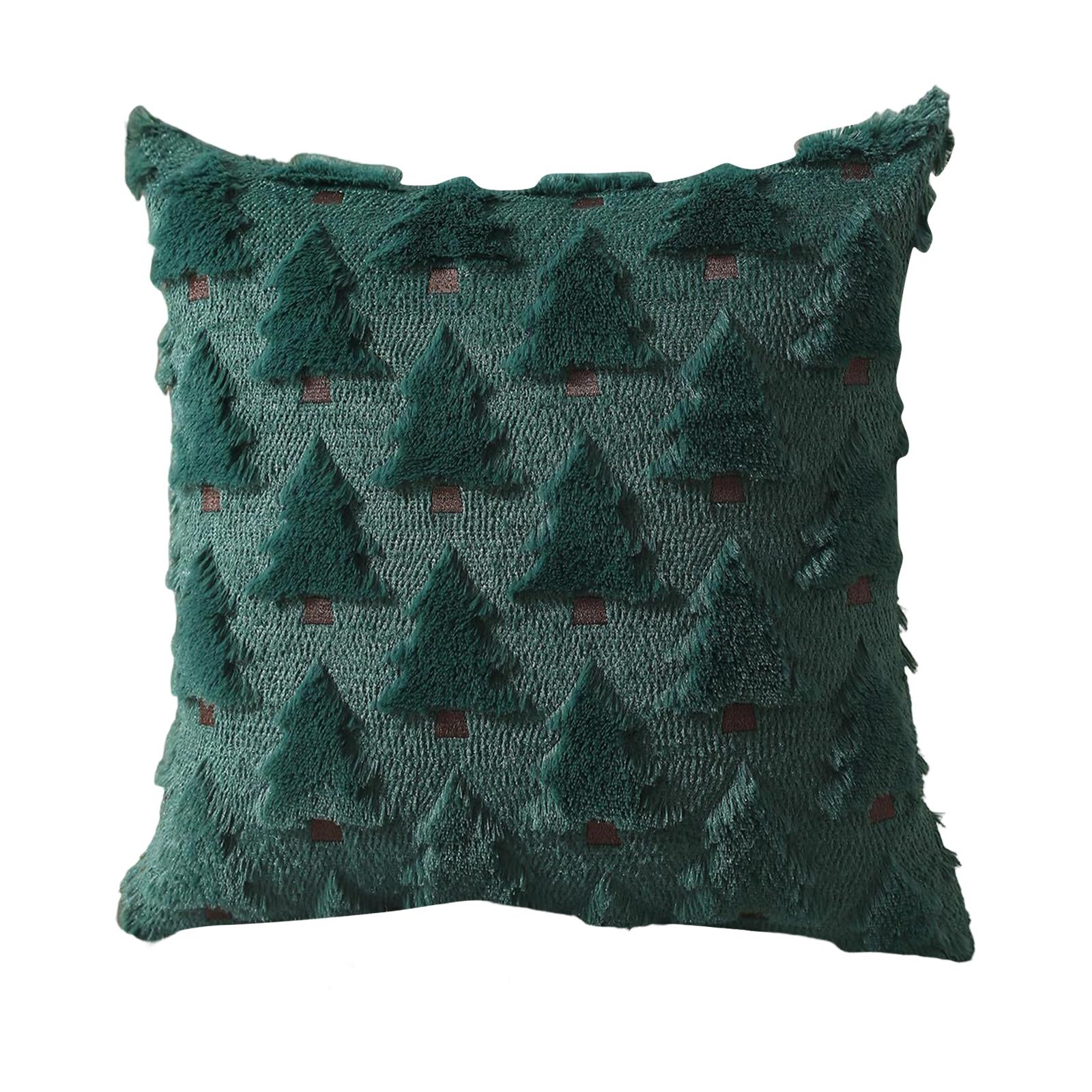 

Счастливого Рождества! Наволочка для декоративной подушки, зимние праздники, украшение для диванной подушки, рождественская елка. One Size