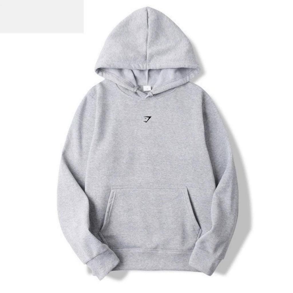 Gymshark Shark Hoodie: Warm, Casual, Loose-Fit, Brushed, Drop Shoulder, Autumn/Winter.