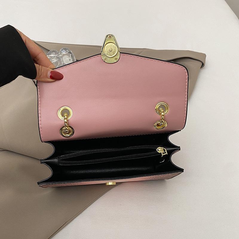 New Fashionable High-end Snake Pattern Chain Bag Single Shoulder Crossbody Trendy Women's Bag