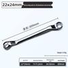 Mirror Finish Double-Ended Box Wrench Set, 8-55mm, Automotive Eye Wrench Tool