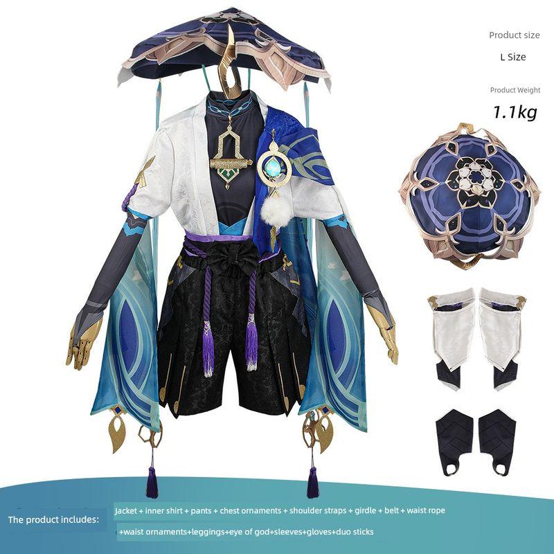 Scaramouche Cosplay Costume Genshin Impact Wanderer Cosplay Anime Two-Dimensional Anime Clothing Scaramouche Cosplay Outfit