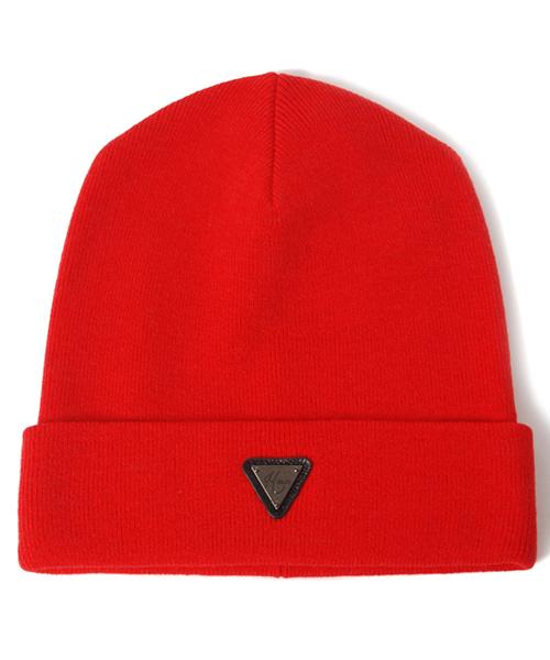 Heiteo Gunmetal Logo Beanie Red