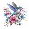 QT2099#15cm Vibrant Hummingbird Vinyl Car Decals for Windows, Bumper, Exterior Decorative Accessories, Blocking Scratches Stickers