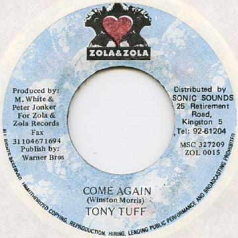 

7inch Record TONY TUFF - Come Again Zola & Zola 1996 Jamaica Reggae, Ska & Dub