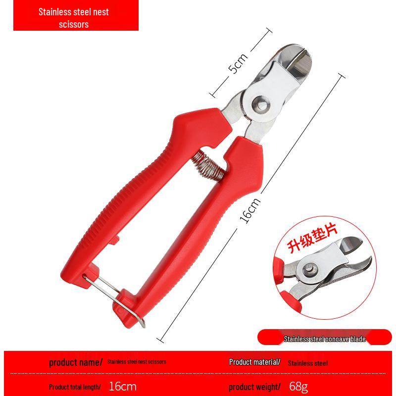 Stainless Steel Nest-shaped Pruning Shears for Fruit Harvesting