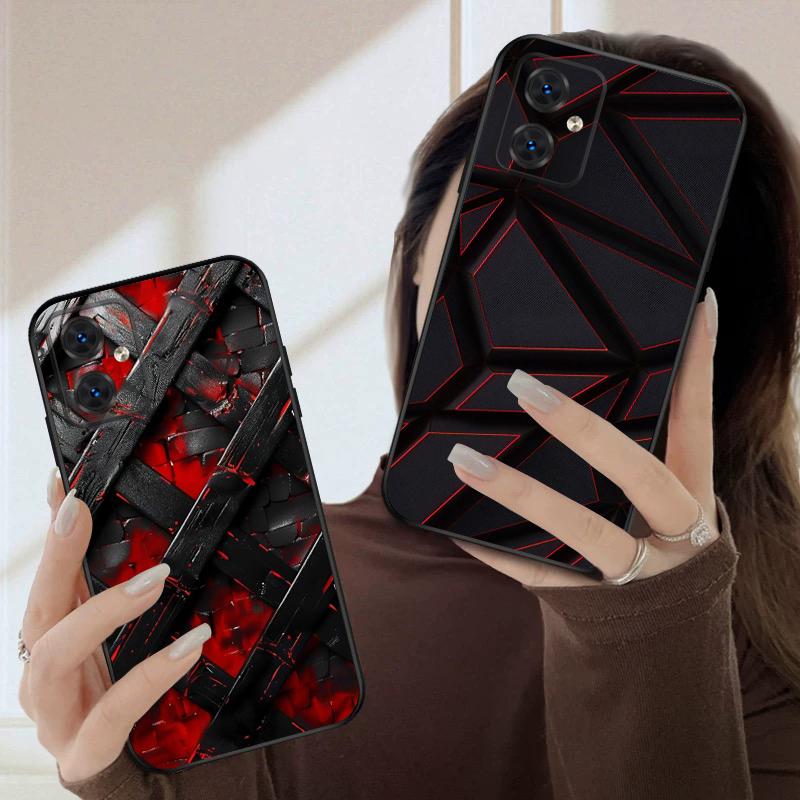 Blocos de cor 2D Para Motorola Moto G 04 05 14 15 24 34 35 54 55 75 84 85 Edge 40 50 Fusion 60 Fusion capa de telefone de silicone macio