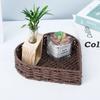 Storage Basket Desktop Love Storage Box Weaving Storage Basket Toy Storage Box Vine Weaving Storage Frame