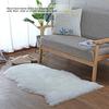 Faux Sheepskin Fur Rug Soft Carpet Area Rug For Bedroom Sofa Floor Living Room DecorGray