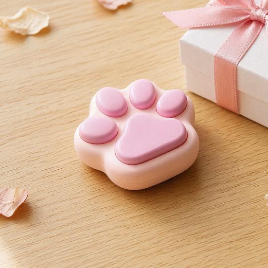Baizihuahu Cute Cat Paw Fidget Toy, Stress Relief Clicker Button, Soft Palm Sized Decompression Gadget for Office Desk