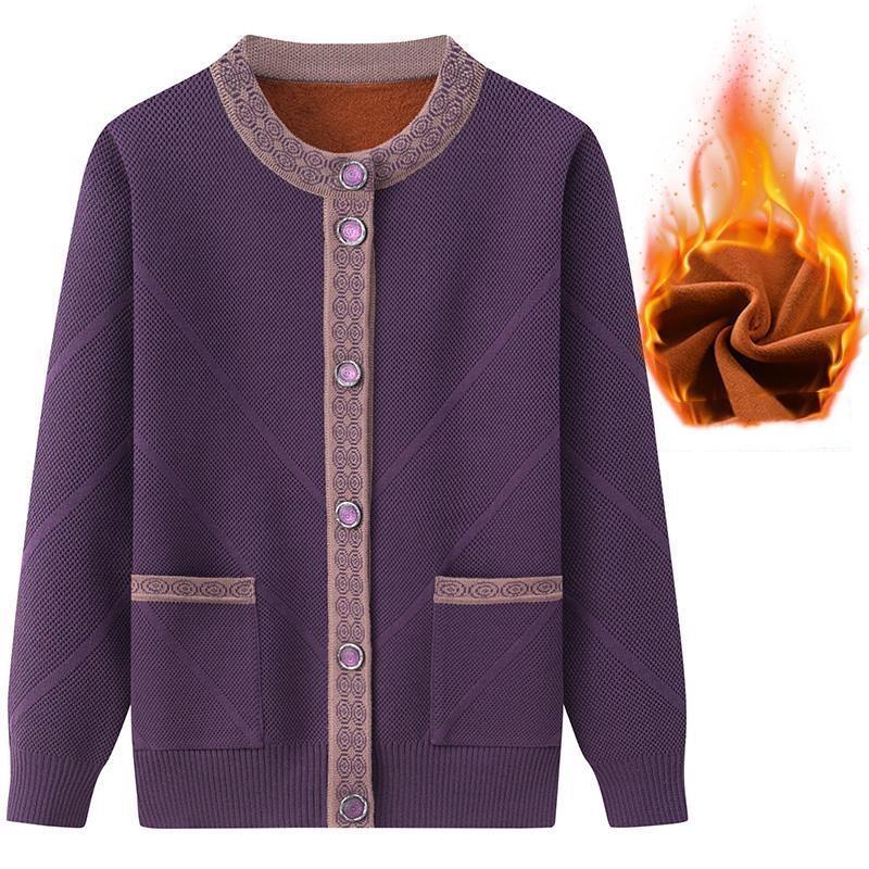 Women's Autumn Elegant Knit Cardigan for Mature Women