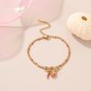 GEMCHIC Women's Bohemian Summer Beach Bracelet Set - Starfish, Flower & Ice Cream Charm Anklets