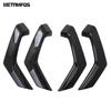 Car Accessories For Volkswagen VW T-Roc TROC 2017- 2024 Carbon Fiber Interior Door Armrest Handle Catch Strip Molding Trim