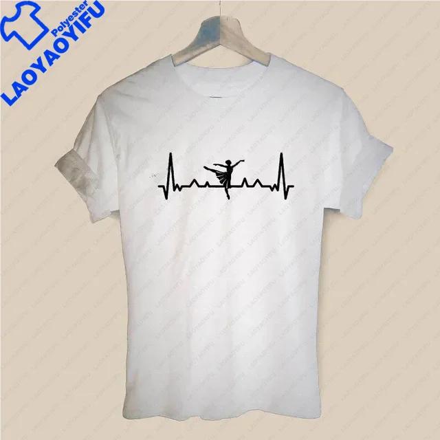 Ballet Dancer Harajuku T Shirt Funny Tshirt Unisex Clothing Casual Tops Tees Female Tshirt Harajuku Cute Casual Lady