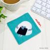 MORIPiLO Bread Thief Coaster (Onigiri Boy) 9x9cm, Cute, Thick, Absorbent, Washable, Stylish, Birthday Gift for Kids and Adults, Green, Bread Thief