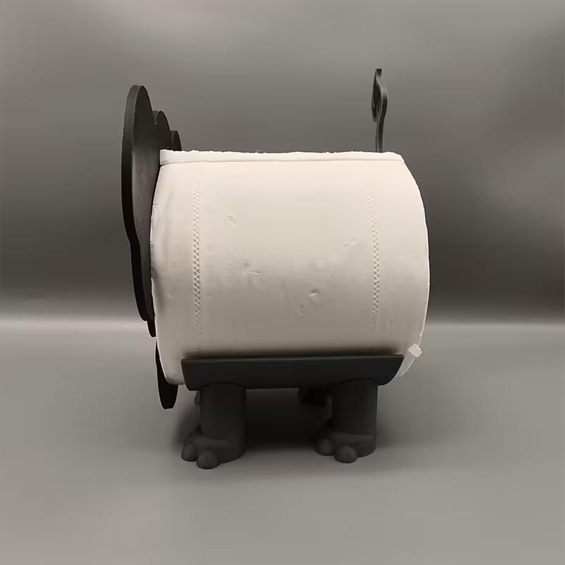 Cute Elephant Toilet Paper Holder Suitable For Tissue Roll Whimsical Animal Decor Toilet Paper Storage Container Home Decor