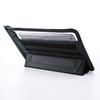SANWA SUPPLY Tablet Waterproof and Dustproof IP47 with Stand and Shoulder Black Case, (10.1 Inch), Certified, Strap, (PDA-TABWPST10BK)